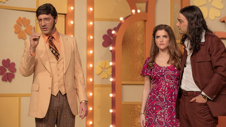 Woman of the Hour. (L-R) Tony Hale as Ed, Anna Kendrick as Sheryl and Daniel Zovatto as Rodney in Woman of the Hour. Cr. Leah Gallo/Netflix © 2024.