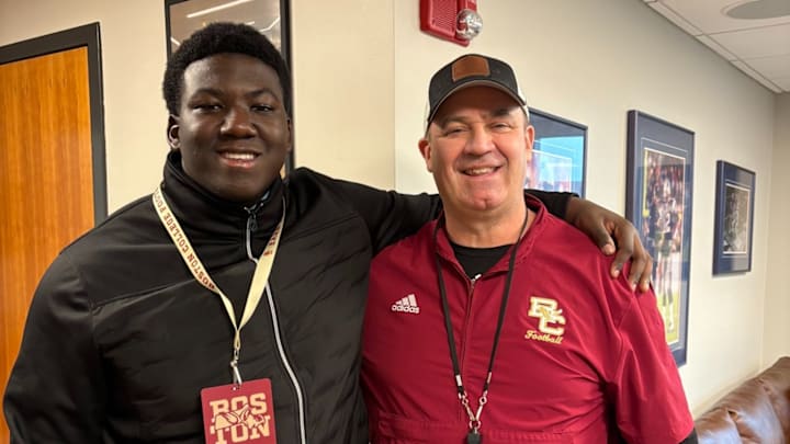 2026 DL Christian Waring with Bill O'Brien 2026 DL Christian Waring with Bill O'Brien