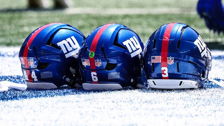 New York Giants helmets
