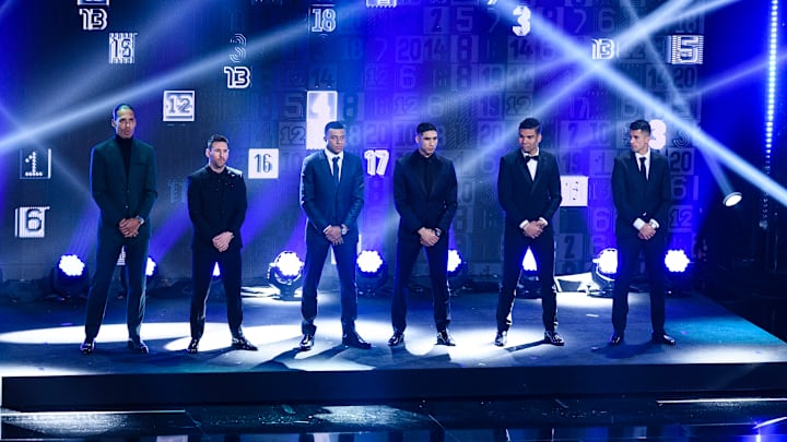 Sechs der elf Spieler waren bei der Gala in Paris vor Ort