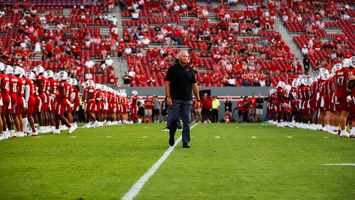 NC State football head coach Dave Doeren