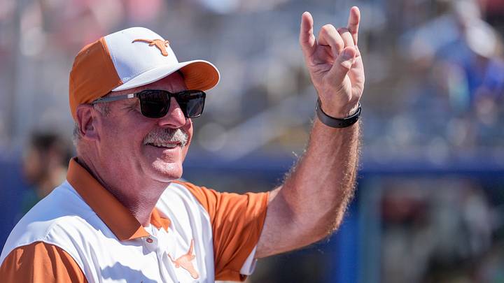 Texas head coach Mike White Texas head coach Mike White