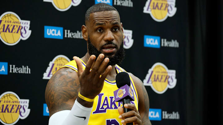 LeBron James dialogó con la prensa en el Media Day de Los Angeles Lakers