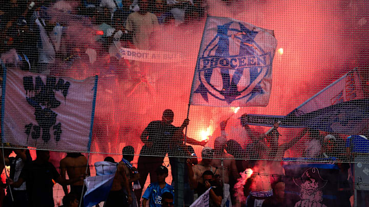 Les supporters de l'OM au Vélodrome