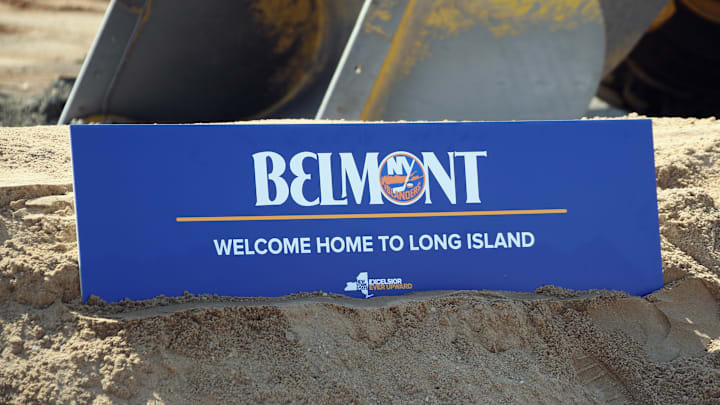 New York Governor Andrew Cuomo Announces Start Of New New York Islanders Arena At Belmont Park