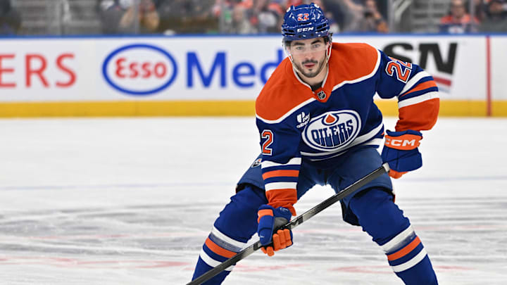 Edmonton Oilers center Matthew Savoie