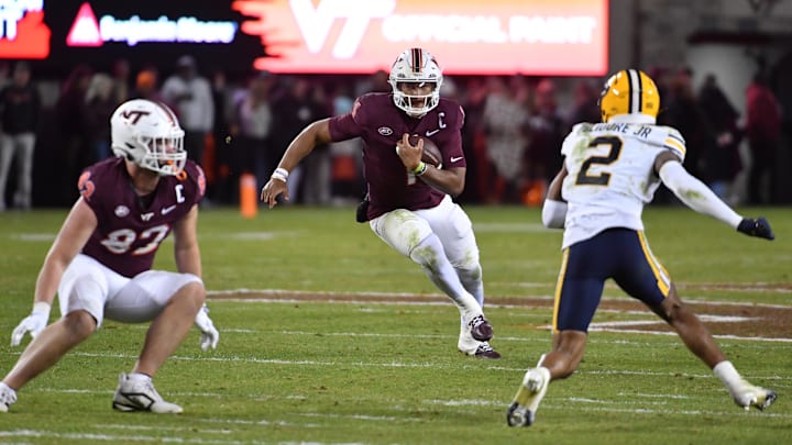 Virginia Tech quarterback Kyron Drones Virginia Tech quarterback Kyron Drones