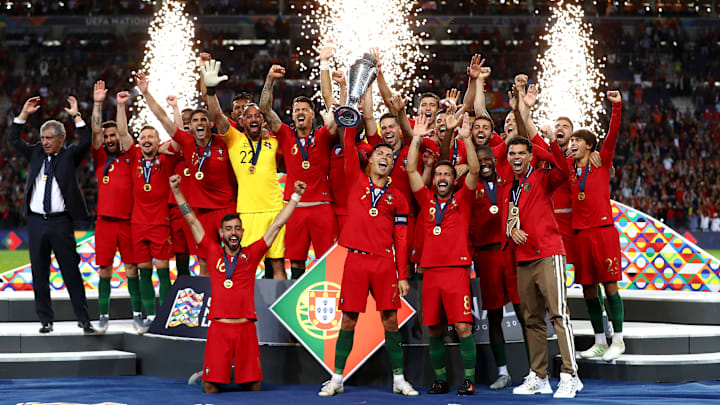 Cristiano Ronaldo, Bernardo Silva, Raphael Guerreiro, Joao Moutinho, Jose Fonte, Fernando Santos Cristiano Ronaldo, Bernardo Silva, Raphael Guerreiro, Joao Moutinho, Jose Fonte, Fernando Santos