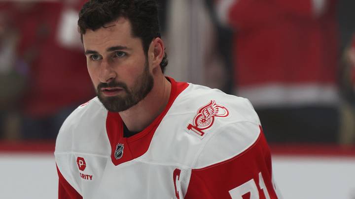 Mar 31, 2026; Pittsburgh, Pennsylvania, USA; Detroit Red Wings center Dylan Larkin (71) warms up before a game against the Pittsburgh Penguins at PPG Paints Arena. Mandatory Credit: Charles LeClaire-Imagn Images Mar 31, 2026; Pittsburgh, Pennsylvania, USA; Detroit Red Wings center Dylan Larkin (71) warms up before a game against the Pittsburgh Penguins at PPG Paints Arena. Mandatory Credit: Charles LeClaire-Imagn Images