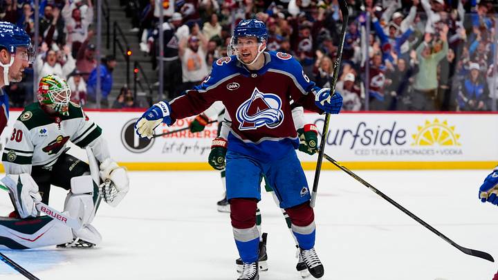 Colorado Avalanche left wing Artturi Lehkonen Colorado Avalanche left wing Artturi Lehkonen