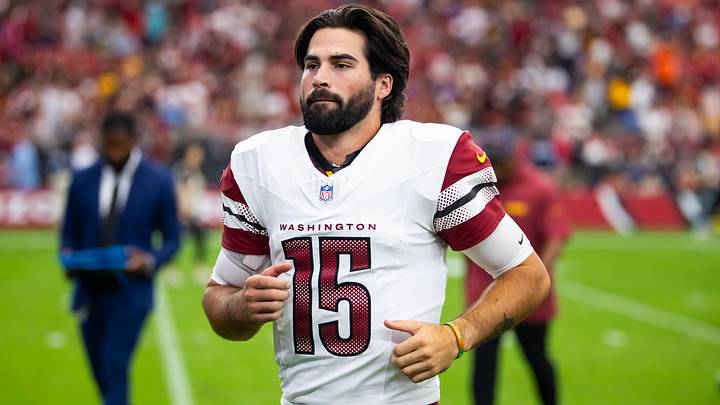 Former Notre Dame quarterback Sam Hartman has spent much of the past two seasons on the Commanders’ practice squad. 