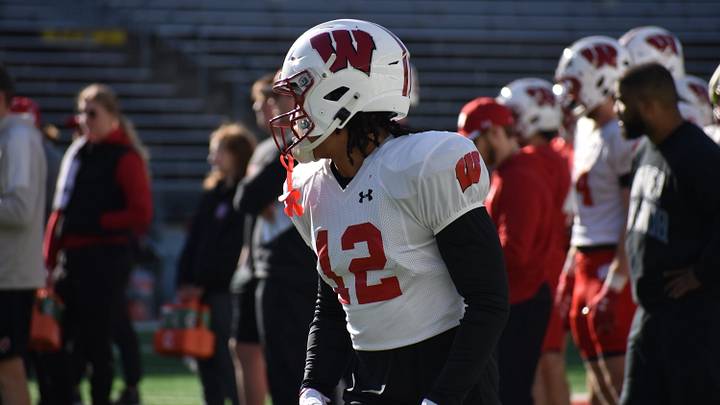 New Wisconsin wideout Zion Kearney.
