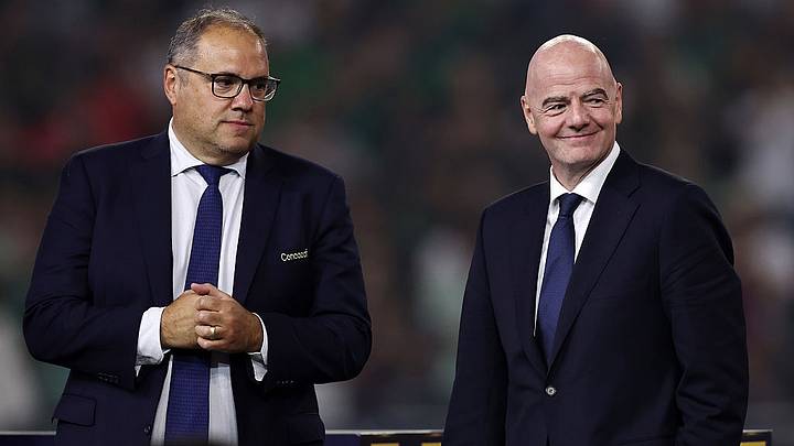 El presidente de Concacaf, Victor Montagliani, junto al titular de FIFA, Gianni Infantino. El presidente de Concacaf, Victor Montagliani, junto al titular de FIFA, Gianni Infantino.