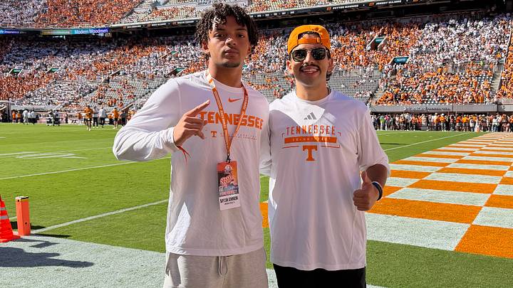 Skylan Johnson on his Tennessee Vols football visit. Skylan Johnson on his Tennessee Vols football visit.