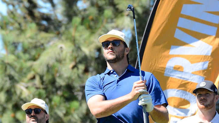 Josh Allen during Thursday's practice at the American Century Championship in South Lake Tahoe