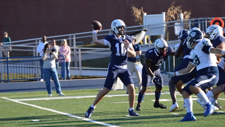 Keegan Croucher, a New York native, competes for the Cheshire Academy football team in 2024.