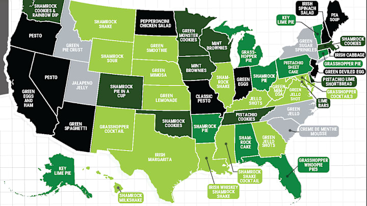 The Shamrock Shake flavor is a national favorite overall.