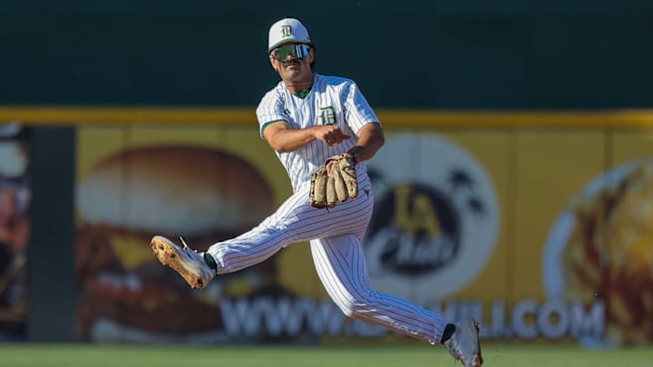 Damien takes on Rancho Cucamonga in a Baseline League baseball game in April.