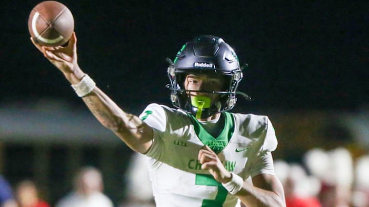 Choctaw QB Tamen Zabetakis passes during the Choctaw Crestview football game at Crestview on September 5.