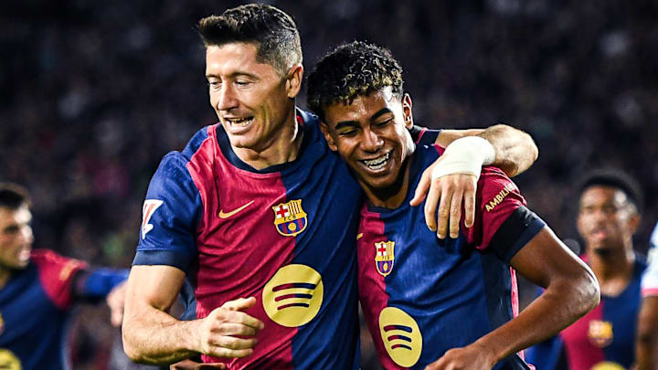 Robert Lewandowski (left) and Lamine Yamal (right) headline our El Clásico combined XI. Robert Lewandowski (left) and Lamine Yamal (right) headline our El Clásico combined XI.