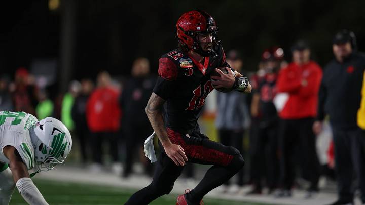 San Diego State wide receiver Nathan Acevedo. San Diego State wide receiver Nathan Acevedo.
