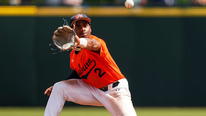 Auburn's leadoff hitter Chris Rembert was 2/4 wit a home run, 2 RBI, and 2 runs scored in Sunday's win over Mississippi State.