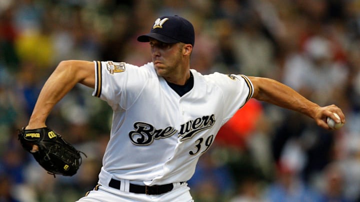 2010: Milwaukee Brewers' Chris Capuano pitches against the Florida Marlins at Miller Park Sunday.

Brewers27 Spt Sieu 1