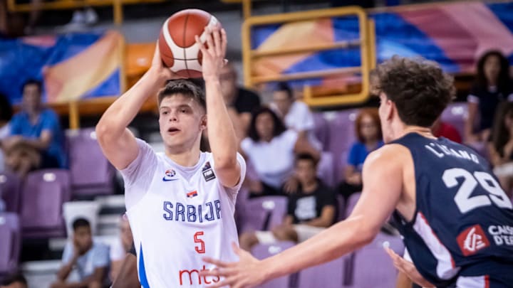 Aleksa Ristic and the Serbian National Team lost to France in the FIBA Under-20 EuroBasket third-place game Sunday. Aleksa Ristic and the Serbian National Team lost to France in the FIBA Under-20 EuroBasket third-place game Sunday.