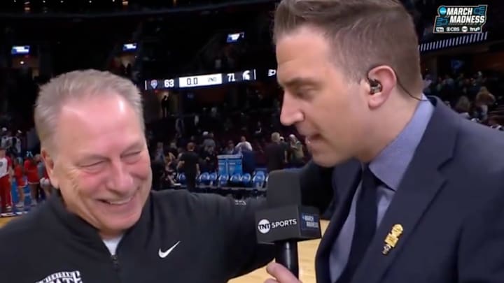 Tom Izzo learned Ole Miss had won after everyone else. 