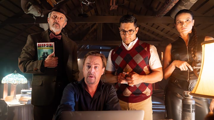 Gary Cole as Parker, Sean Murray as McGee, Wilmer Valderrama as Torres, and Katrina Law as Knight in NCIS Gary Cole as Parker, Sean Murray as McGee, Wilmer Valderrama as Torres, and Katrina Law as Knight in NCIS