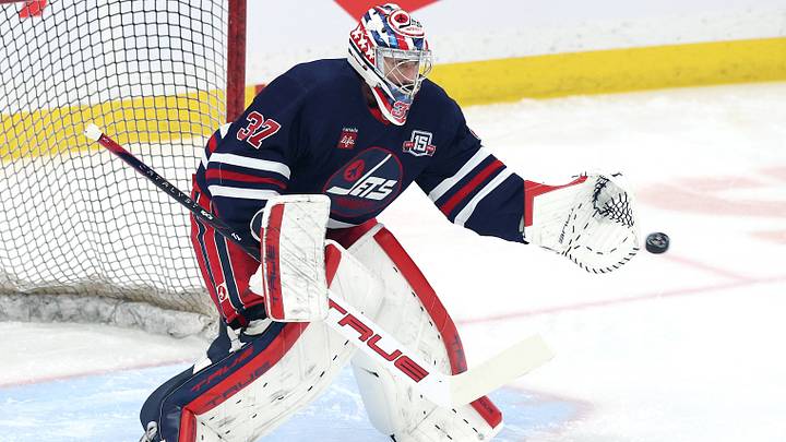 Winnipeg Jets goaltender Connor Hellebuyck Winnipeg Jets goaltender Connor Hellebuyck