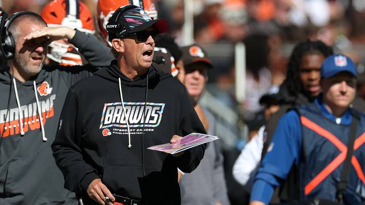 Oct 18, 2026; Cleveland, Ohio, USA; Cleveland Browns head coach Todd Monken in the second quarter against the Baltimore Ravens at Huntington Bank Field. Mandatory Credit: Scott Galvin-Imagn Images Oct 18, 2026; Cleveland, Ohio, USA; Cleveland Browns head coach Todd Monken in the second quarter against the Baltimore Ravens at Huntington Bank Field. Mandatory Credit: Scott Galvin-Imagn Images