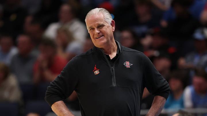 San Diego State Aztecs head coach Brian Dutcher. San Diego State Aztecs head coach Brian Dutcher.
