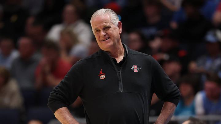 San Diego State Aztecs head coach Brian Dutcher. San Diego State Aztecs head coach Brian Dutcher.