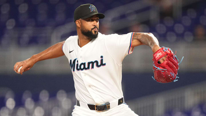 Miami Marlins pitcher Sandy Alcantara.