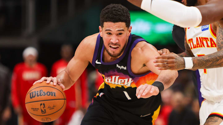 Devin Booker is recovering from a right ankle sprain
