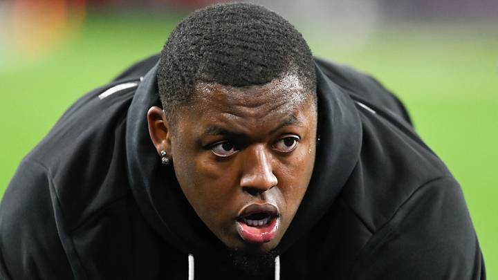 Baltimore Ravens defensive tackle Aeneas Peebles Baltimore Ravens defensive tackle Aeneas Peebles