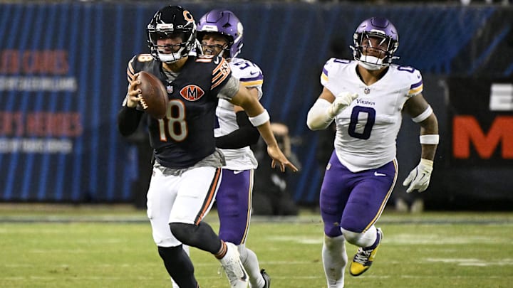 Chicago Bears quarterback Caleb Williams could be an interesting target when it comes to his rushing props.