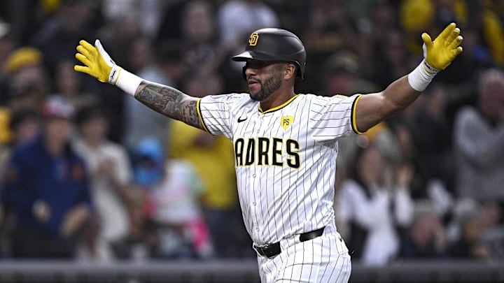 San Diego Padres designated hitter David Peralta San Diego Padres designated hitter David Peralta