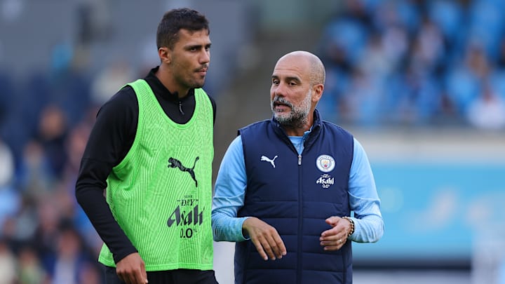 Rodri Hernández y Pep Guardiola son dos leyendas vivas del Manchester City Rodri Hernández y Pep Guardiola son dos leyendas vivas del Manchester City