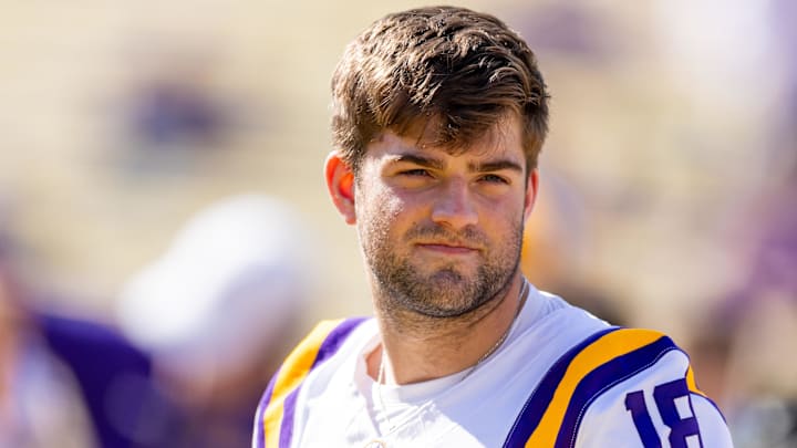 LSU Tigers quarterback Garrett Nussmeier