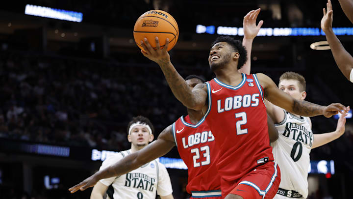 New Mexico Lobos guard Donovan Dent.