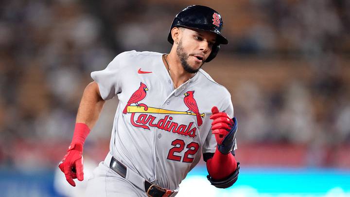 Sep 1, 2026; Los Angeles, California, USA;  St. Louis Cardinals outfielder Joshua Baez (22) rounds the bases after hitting a home run during the seventh inning against the Los Angeles Dodgers at Dodger Stadium.  Mandatory Credit: Kirby Lee-Imagn Images