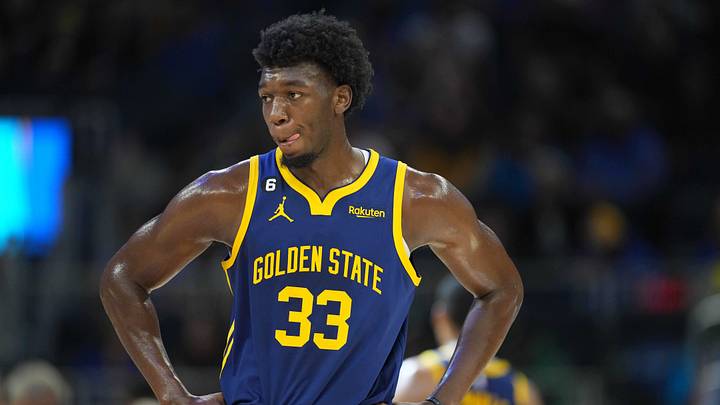 Golden State Warriors center James Wiseman (33) during the second quarter against the Sacramento Kings at Chase Center. 