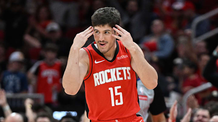 The Houston Rockets' Reed Sheppard looked like a star against the Jazz