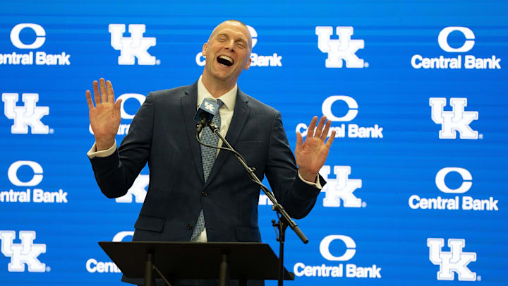 University of Kentucky’s new men’s basketball coach Mark Pope speaks about the future of Kentucky University of Kentucky’s new men’s basketball coach Mark Pope speaks about the future of Kentucky