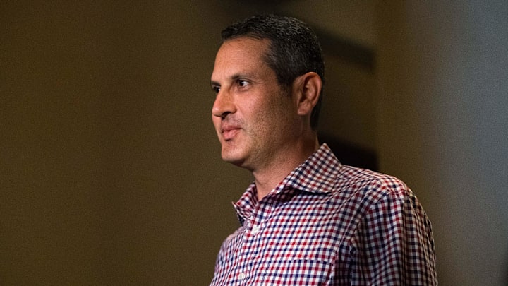 Minnesota Twins general manager Thad Levine during the MLB general managers meeting at the Omni Scottsdale Resort.