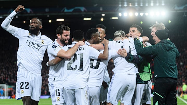 Real Madrid venceu o Liverpool por 5 a 2 em Anfield