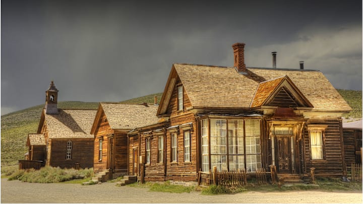 The abandoned mining town of Bodie, California. The abandoned mining town of Bodie, California.