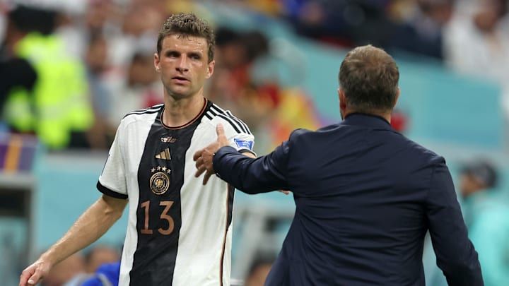 Thomas Müller und Hansi Flick